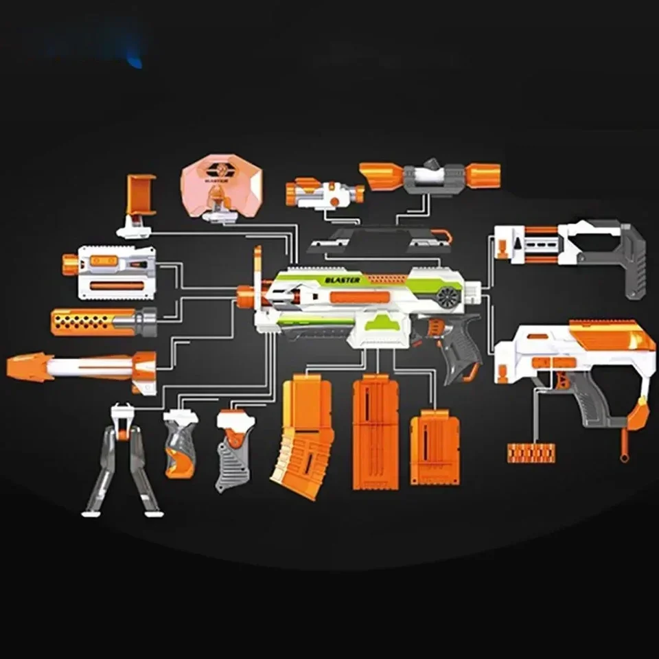 Hračková pištoľ kompatibilná modifikované diely Zameriavacie zariadenia pre nuloviny pre Nerf n-Flick Elite Series DIY DIY DOSTATOČNÉ PRÍSLUŠENSTVO PRE KILSKO BOY