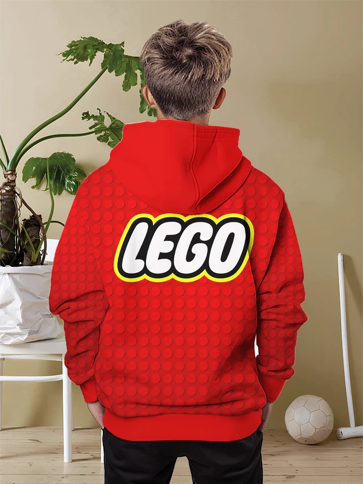 Hračky l-legos 3d tlače Všetky sezóny deti Príležitostná mikina cool pullover tops unisex oblečenie chlapec dievčenské mikiny