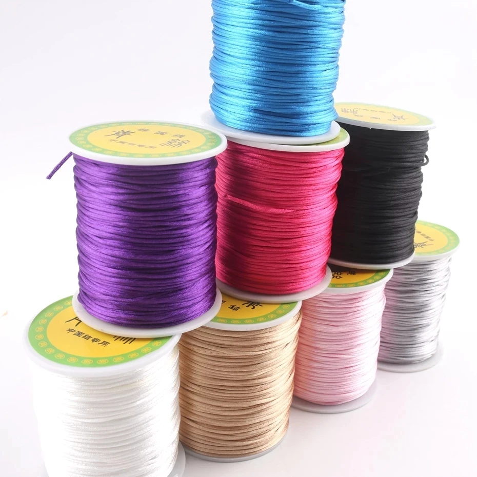 Hračky na hračky pre domácich majstrov pre kučeravné šnúry šnúry šnúry šnúry saténové hodvábne lano Nylon