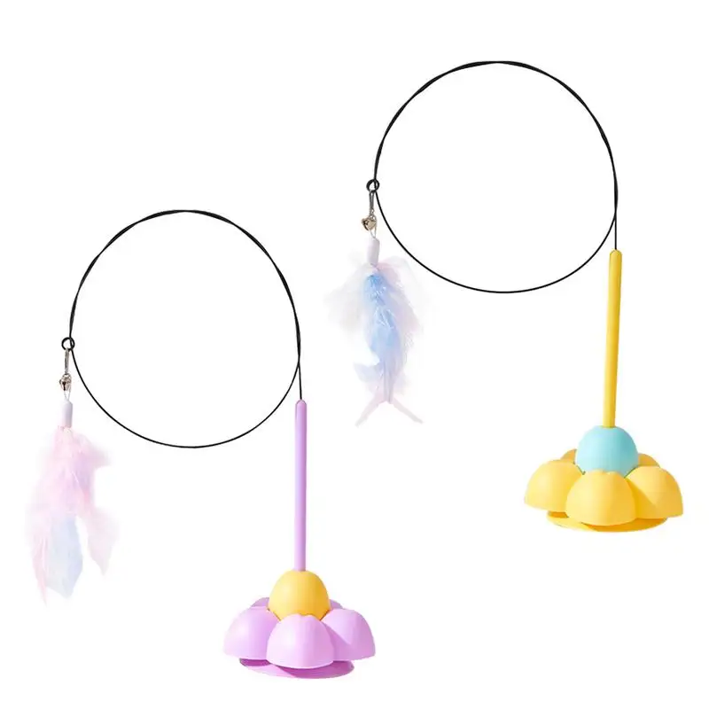 Hračky na prútikky pre vnútorné mačky Cat Spring String Hray so super prísavkovým pohárom Indoor Pets Cat Dance Play Hrace pre cvičenie nudy