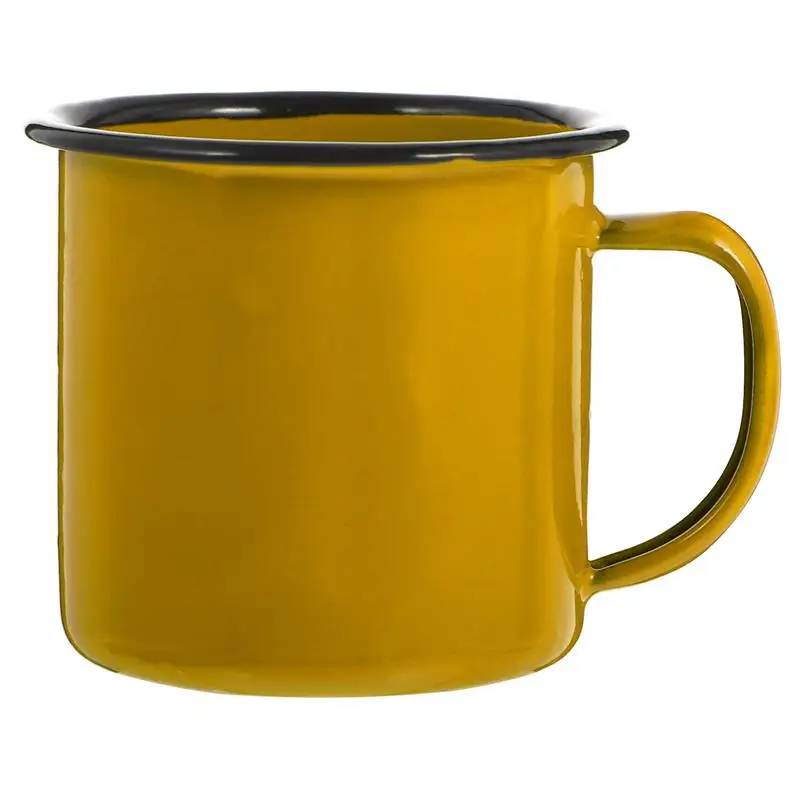 Hrnčekový smaltký šálky hrnčeky Kávové šálky kemping čaj Pitie vintage metalion campfire vodná plechová plechovka retro espresso horúce cestovanie