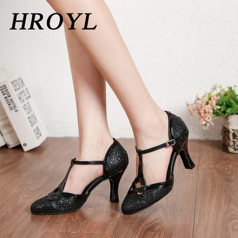 Hroyl Modern Dance-Shoes for Women Girls Dámy Ballroom Latin Tango Jazz Dancing topánky vysoké podpätky salsa sandále Veľkoobchod