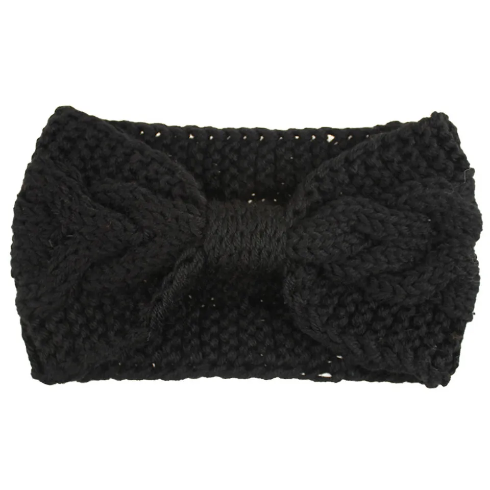 Hrubá látka v tuhej farbe čelenka Kórea zima mäkké teplé pletenie Hairband Ženy Hairband Hairband ťažké potné pásky облля волосvé