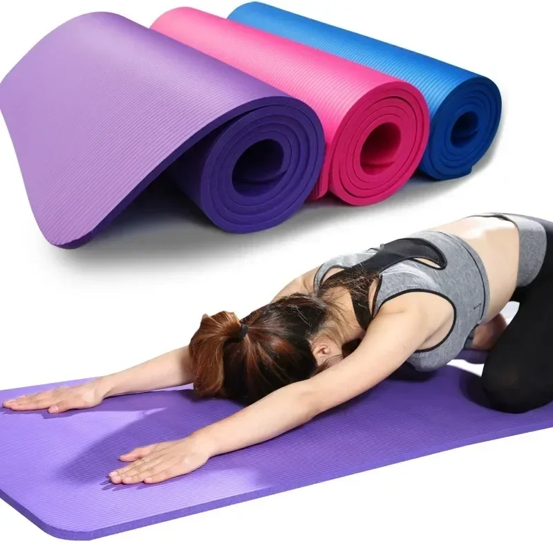 Hrubá nekĺzavá jogová rohož, pohodlná pena, rohož jogy, póra Eva Comfort Fitness, 6 mm para cvičenie pilates