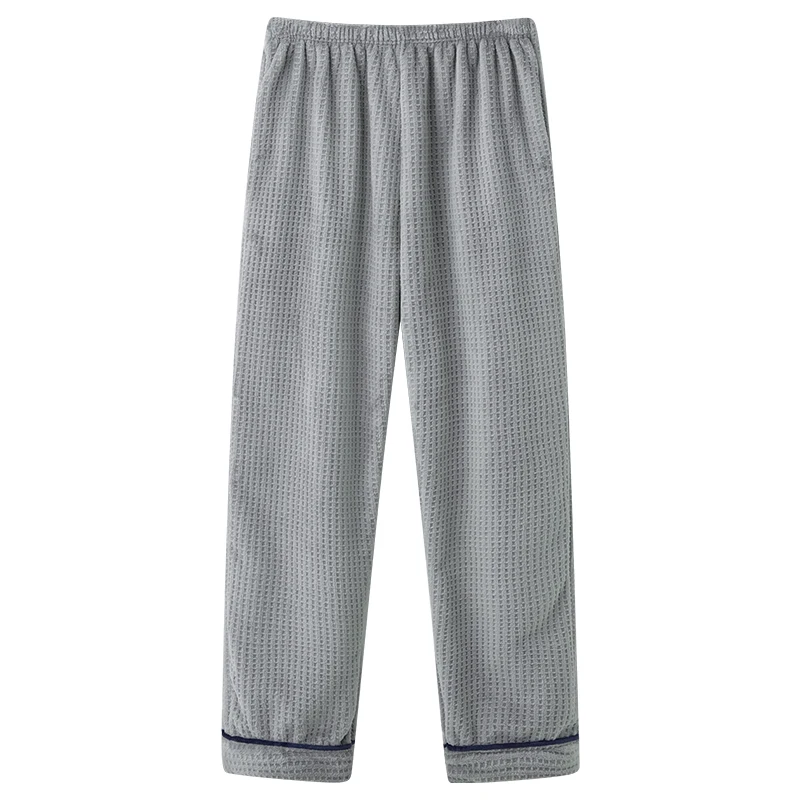 Hrubé mlieko zamatové pánske dlhé nohavice Veľké lodenice Warb Sleep Pants Pánske pyžamové nohavičky dna spánok pyžama pre mužov Pijama hombe