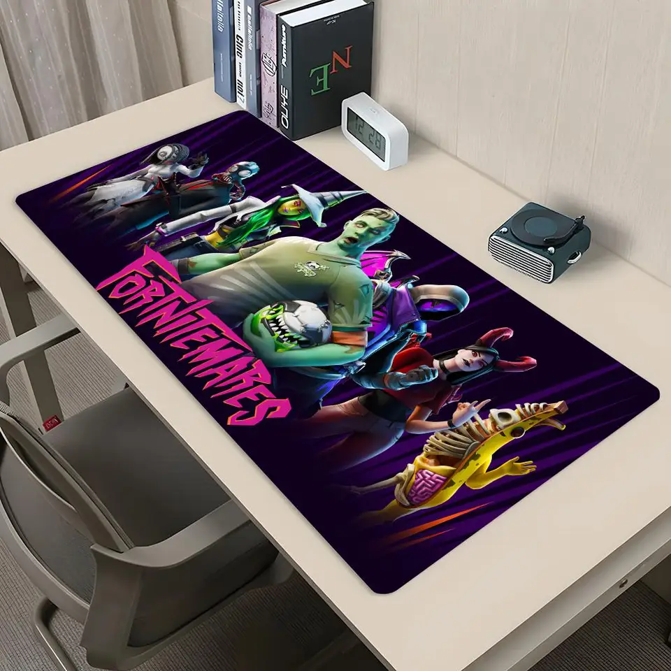 Hry F-Fortnite Mouse Pad Gaming MousePad Abstraktná klávesnica veľká 800x400 mm Mousemat Gamer XXL Mause Carpet PC Desk