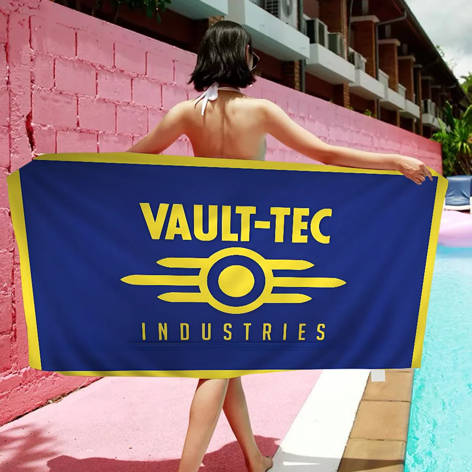 Hry V-VAULT T-TEC LOGO Plážové uteráky Farebné uteráky na kúpeľňu pre dievčatá mikrovlákno Rýchle suchý piesok na mieru plážový jogu jogy kúpele