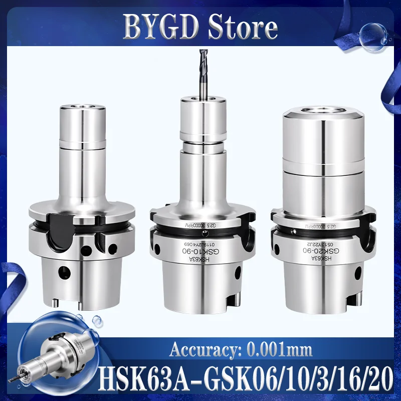 HSK HSK63 HSK63A SK GSK High Speed ​​Tool Držiteľ COLLET COLLET SK10 SK13 SK16 SK20 SK25 SK COLLET COLLET Chuck Tool Držiteľ nástrojov