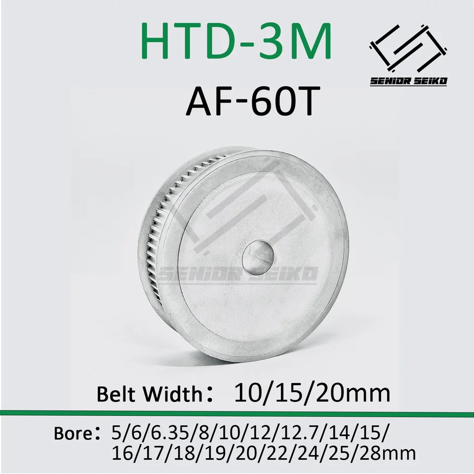 HTD3M 60T Načasovacia kladka 3M 60teeth šírka pásu 10/15/20 mm otvor 5-28 mm synchrónne koleso 60 zubov 3 mm pásová remenica pásová remenica