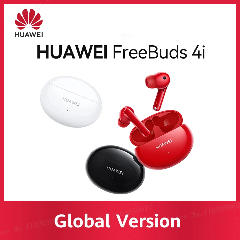 Huawei FreeBuds 4i bezdrôtové slúchadlá 10 hodín Prehrávanie rýchleho nabíjania aktívny hluk zrušenia Bluetooth slúchadlá slúchadlá