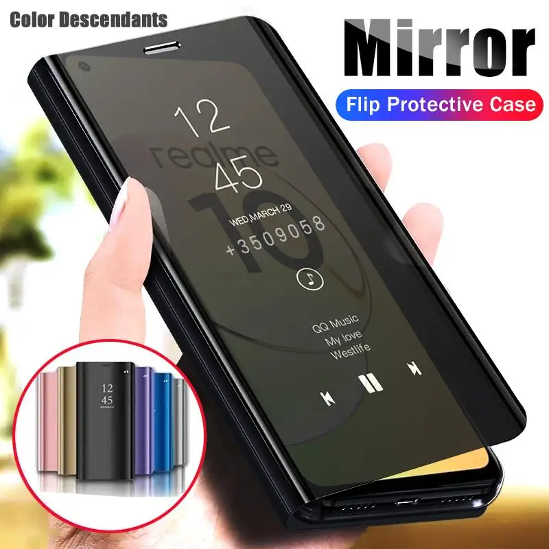 Huawei Honor 70 50 Case Flip Stand View Mirror Mirror Plating Plné krytie kožené puzdro pre česť 300 90 200 Lite x7 x9a x9b x8b x6 Pro