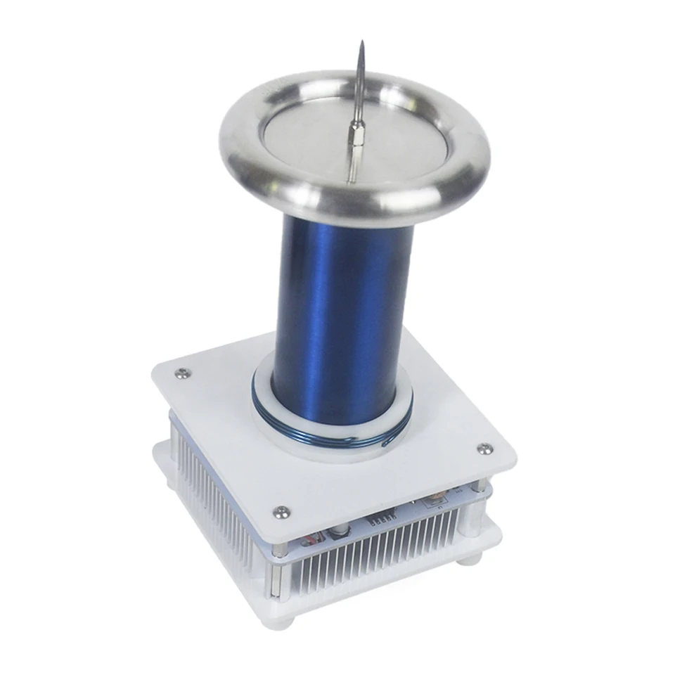 Hudba pre Tesla Coil Bluetooth kompatibilná plazmová generátor reproduktor Arc Plasm Coil Desktop Desktop Toy Science Education Kit Model