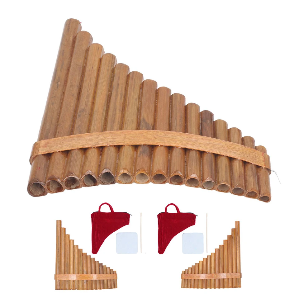 Hudobná profesionálna panpipe panva flauta 15 potrubí g kľúčové hudobné prístroje Pan Pipe Flute