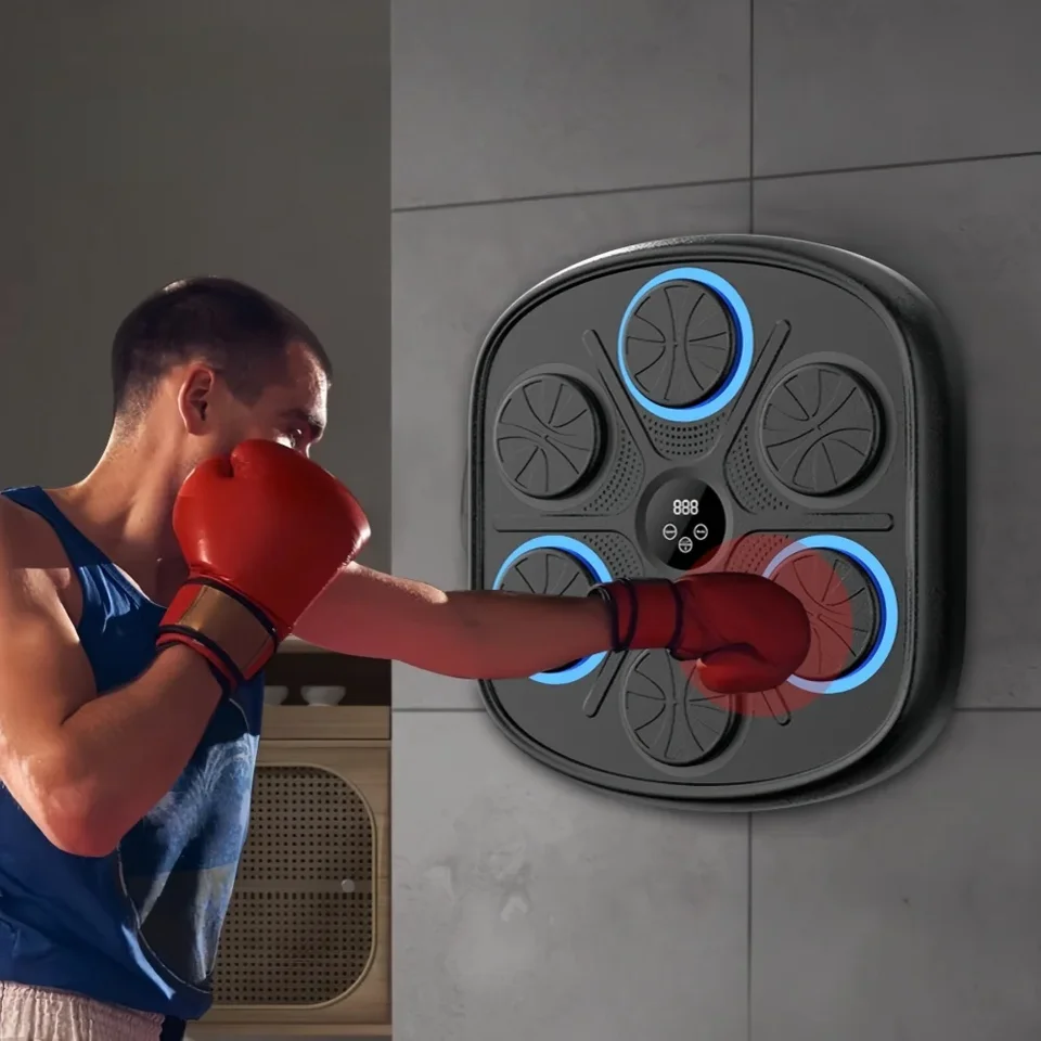 Hudobné boxové zariadenie na stenu Target LED osvetlené inteligentné boxerské hry pre športové domáce cvičenie Boxing Training Punching Equipment
