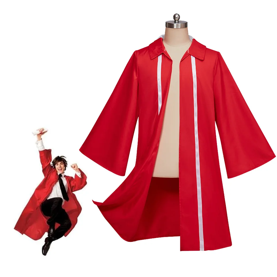 Hudobný východ sa stretáva s West Senior Year Performance Performance Red Jacket kostým The High School Musical Costume Jacket
