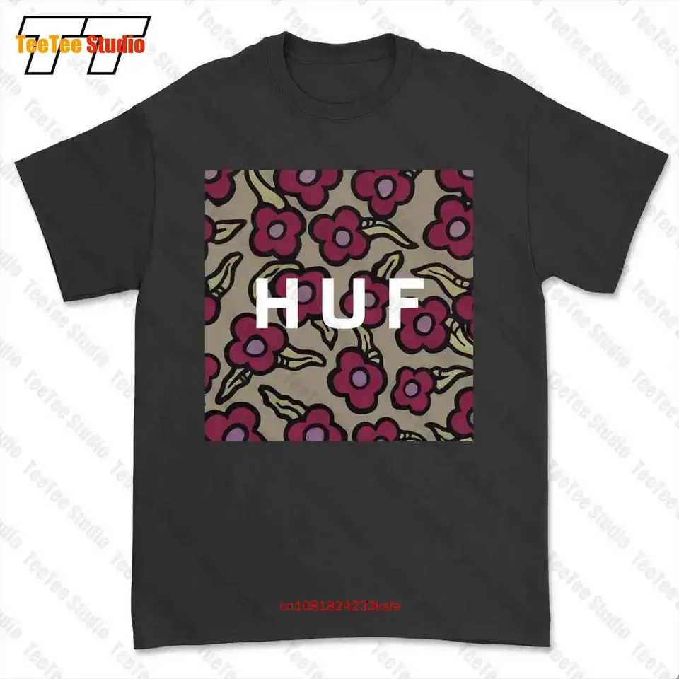 Huf x Krooked kvetinové box logo tričko Tričko wjzz