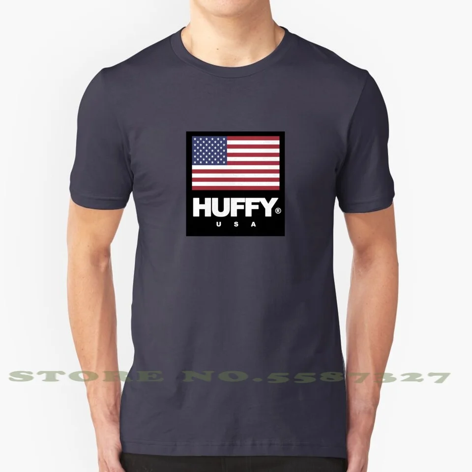 Huffy USA Vintage Logo z 90. rokov 100% bavlnené tričko Huffy MTB Mountain Bike BMX