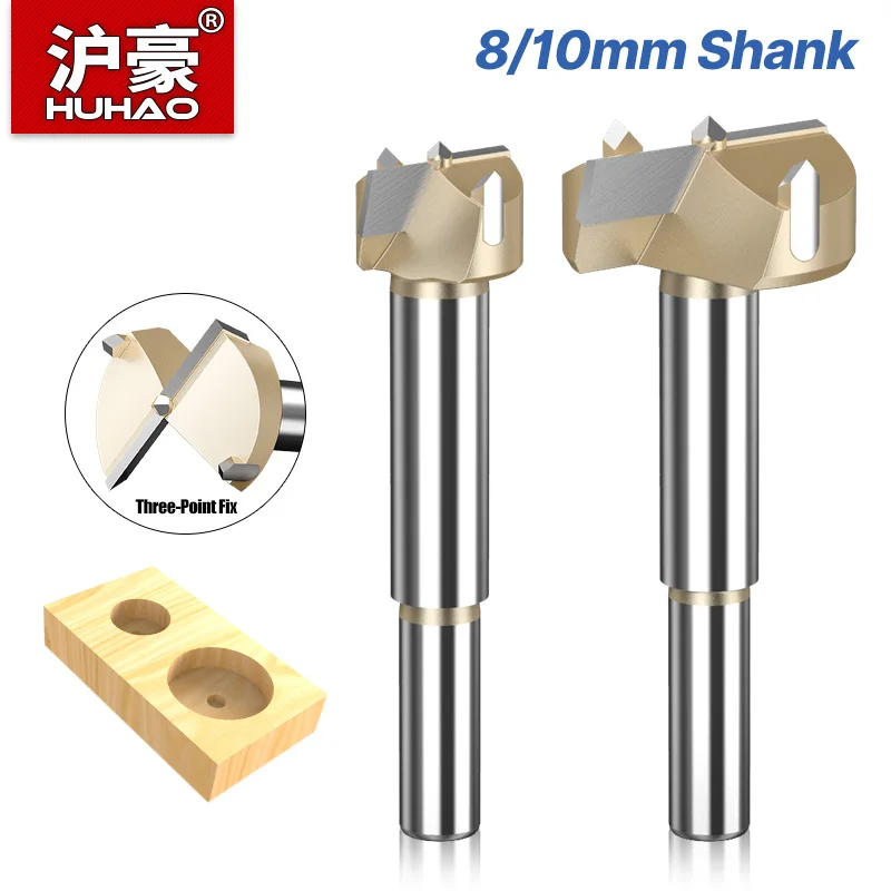 Huhao 12 mm-50 mm Forsttner Vŕtač vŕtačky pre drevené diery pílky na rezačku Boring Vŕtačka bit karbid kruhová driek vŕtačka DRILL WOORBORK