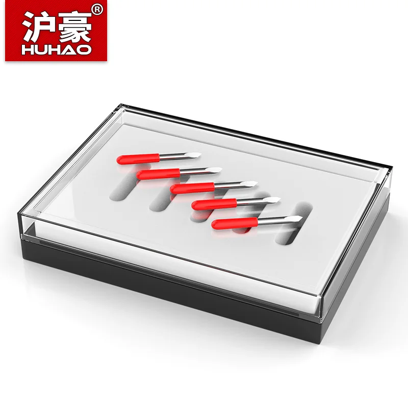Huhao 5ks Mimaki Cutting Blades Vinyl Cutting Plotter Roland Summa držiak čepeľ Čepeľ frézka Nástroje 30/45/60 stupňov