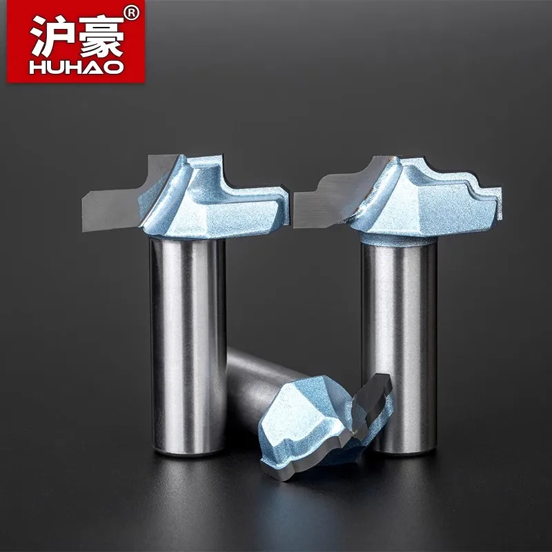 Huhao frézka Cutter rezbárske drevené dvere Rám Router Bit Cutter skosenie CNC Cabinet Door Rail Stile Router Bit Woodworking Tools