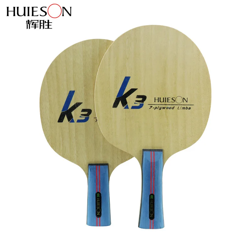 Huieson 7 Ply Pure Wood Table Tennis Blade 2 Ply Limba 5 Ply Ayous Wood Výkonná ping pongová čepeľ pre senior Training Racket K3