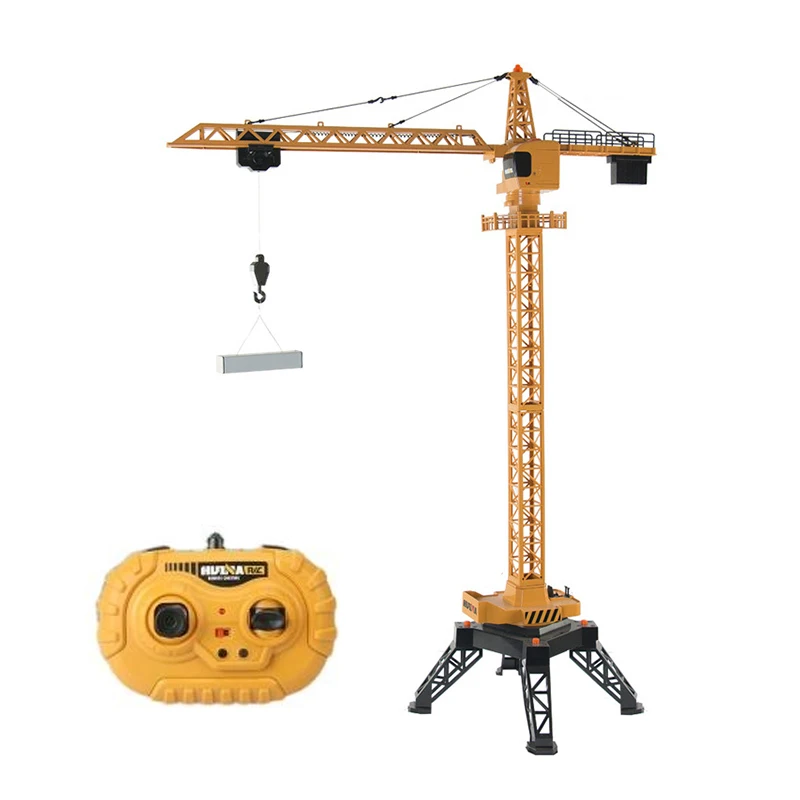Huina RC Lifting Tower Crane 1/14 Stupnica 12ch 1585 2,4 GHz RTR diaľkový ovládací vozík nezasiahnutý model vonkajšieho RC Hračky Gift DIY