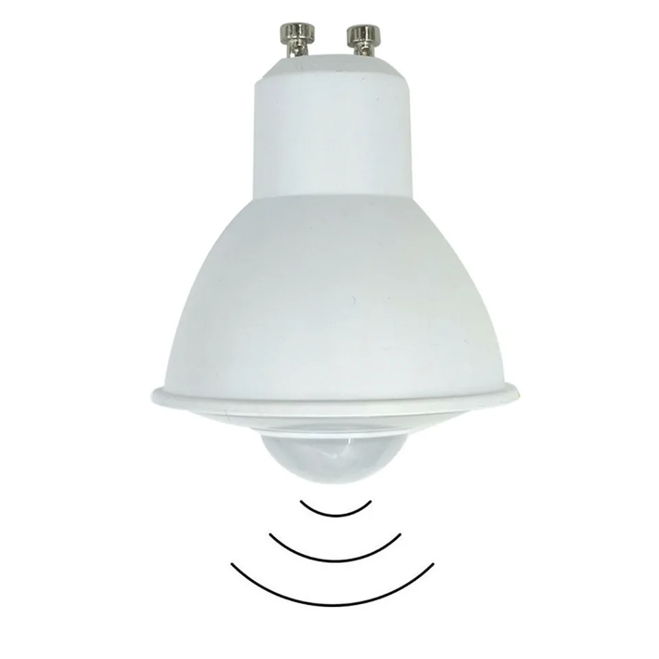 Human Citlight PIR LED Downlight GU10 3W Automatická práca s IR Sensor Detective Lighting Bulb = 50 W halogénová žiarovka