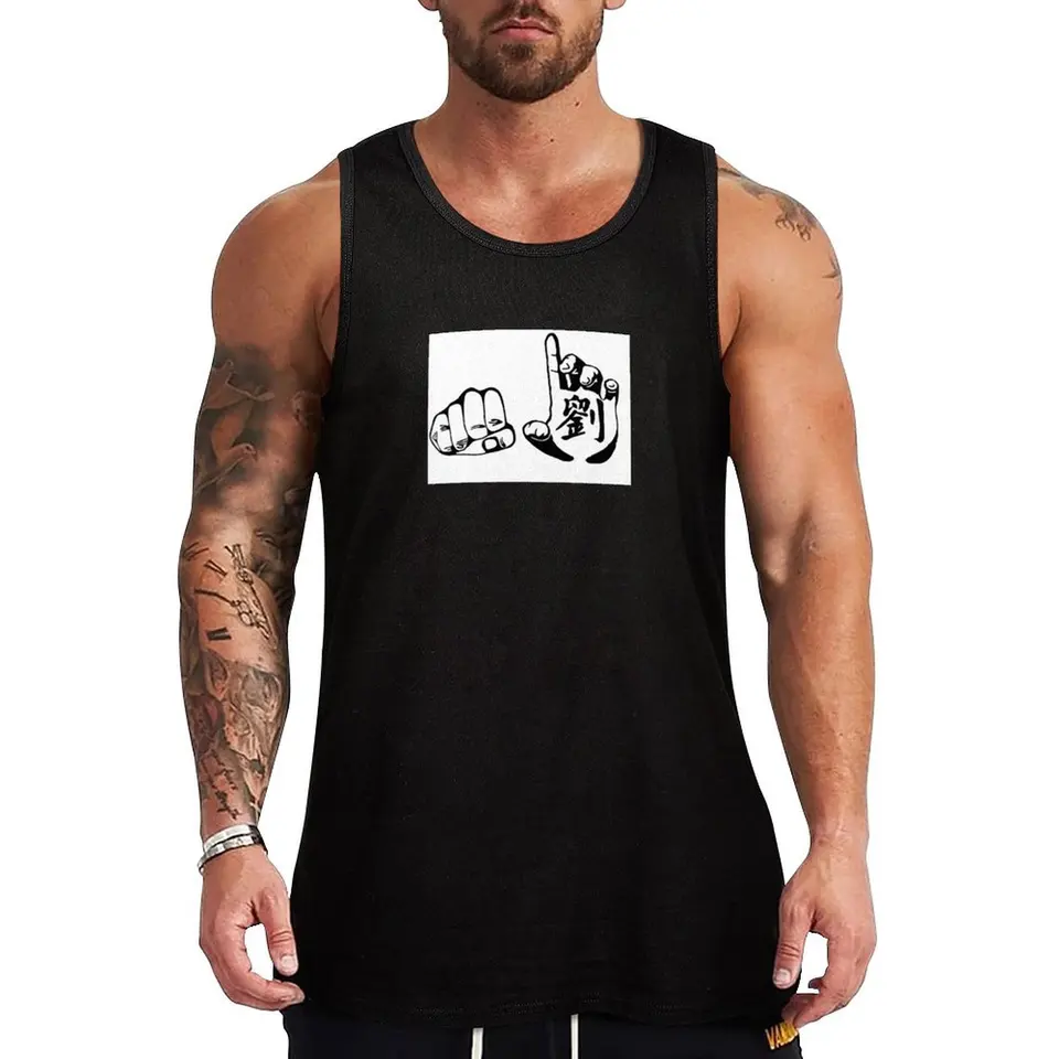 Hung Gar otvára ruky Tank Top Ruckvels bez rukávov vesty pre mužské tričká Man vesta svalové fit
