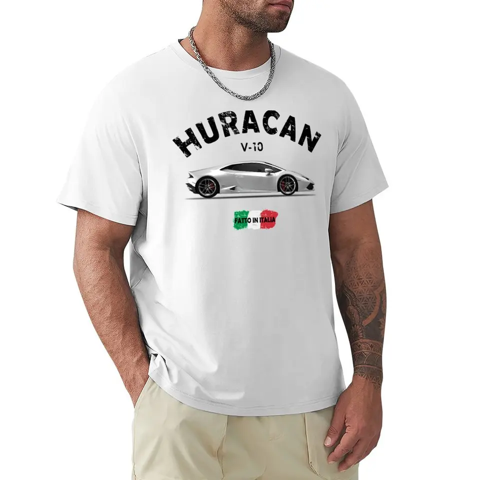 Huracan Tričko s nadmerným colným custom dizajn vaše vlastné košele s tenkou fit pre mužov