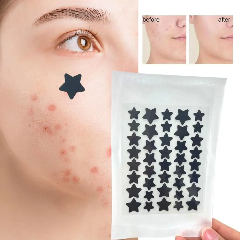 Hviezda v tvare akné Pimple Patch neviditeľný korektor vodotesná škvrna škvrny na mieste tvár Krása Kráda starostlivosť Pimple D6X8