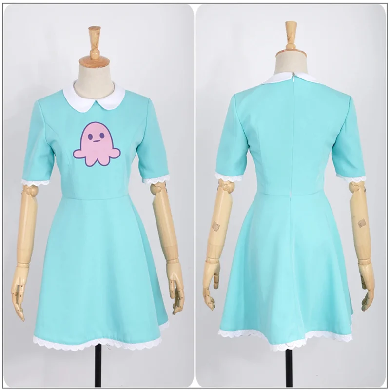 Hviezda vs. Sily zlej princeznej hviezdy Motýfly svetlo modrá dlhá dress Messenger taška pre ženy anime party kostým Cosplay