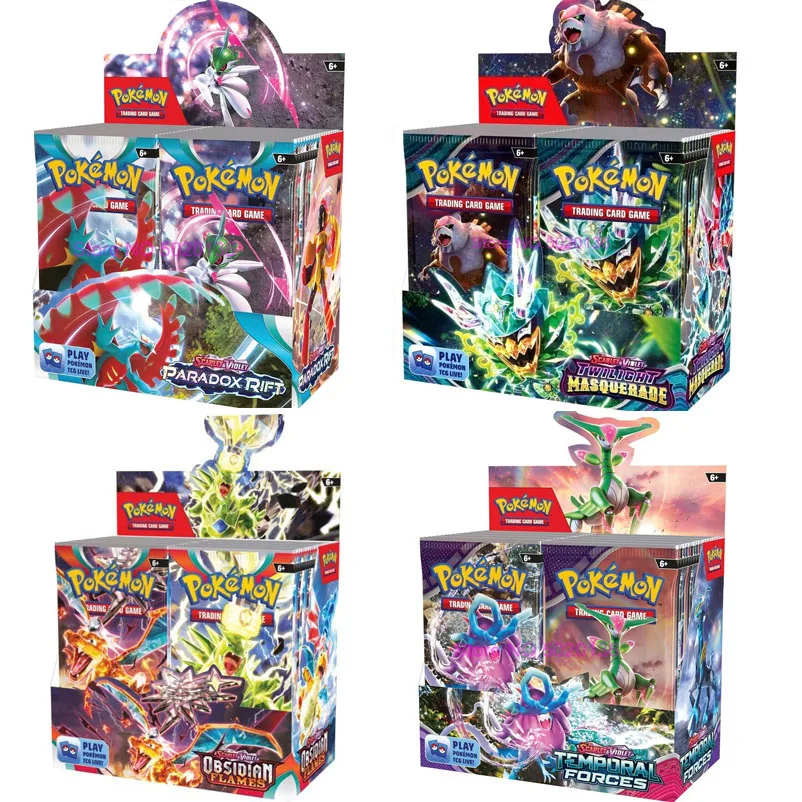 Hviezdna korunka Rastging iskry Twilight Masququer Stratený pôvod Pokémon Cards Astral Radiance Dark Ablaze Booster Box Trading Toy