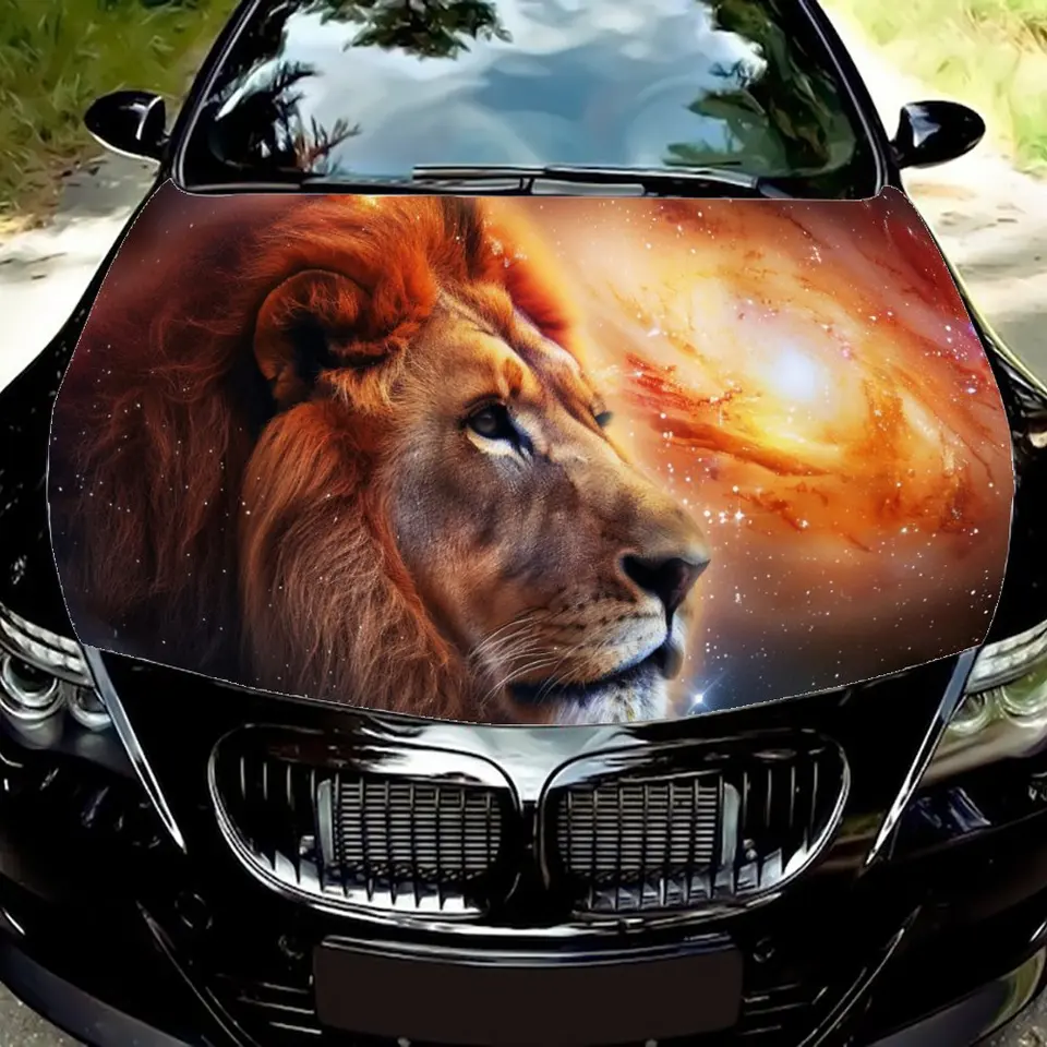 Hviezdna obloha Mliečna dráha zvieracie leva auto kapucňa zábava Farba vinylovej nálepky Grafická kapota automatické príslušenstvo dekorácie obtisný darček