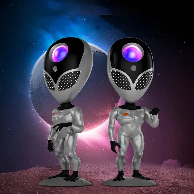 Hviezdny projektor Aliens Galaxy Projector pre spálne hviezdna hmlovina LED lampa s časovačom a vzdialená stolová izba dekorácie domov