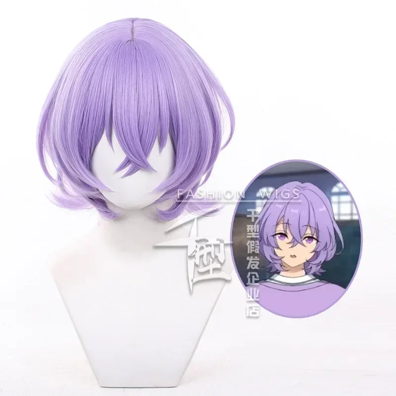 Hviezdy anime súbor Hanamura Fuyume Cosplay parochňa Purpurová Syntetická Halloweenská parochňa odolná