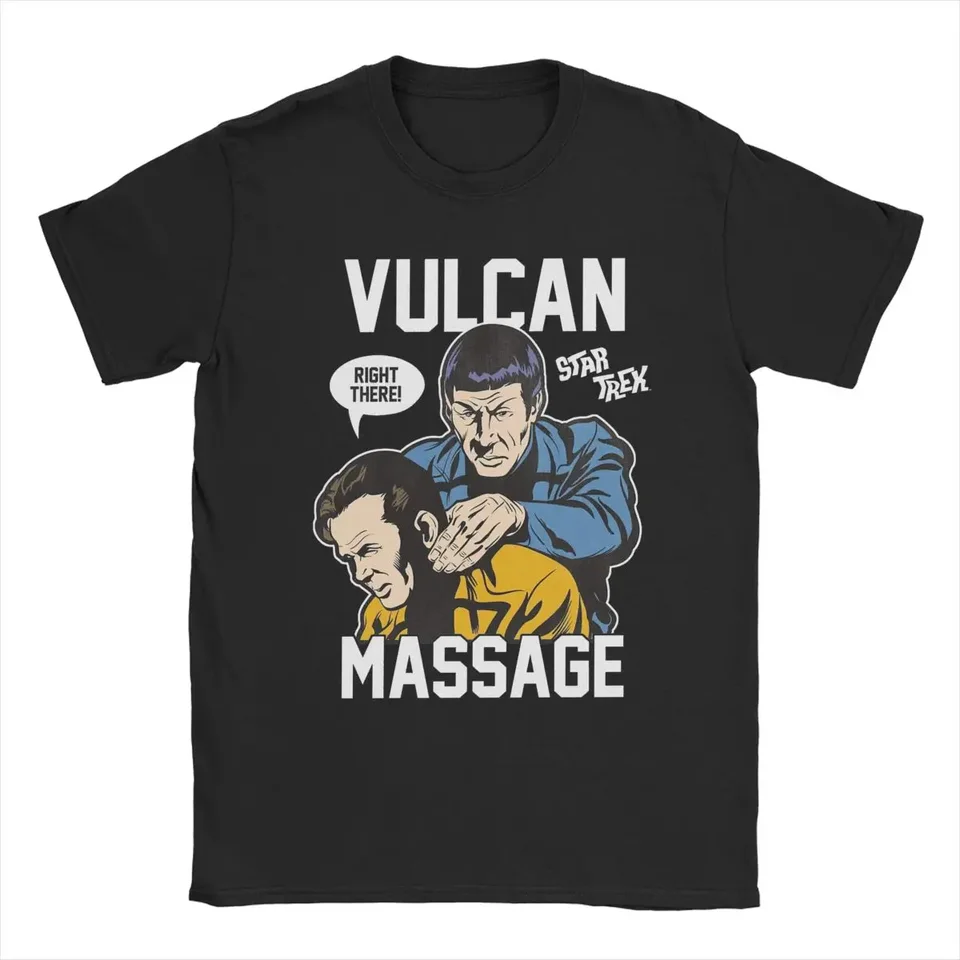Hviezdy Treks Vulcan Massage Vintage Pop Plaget Tričko pre mužov 100% bavlnená tričko s krátkym rukávom tričká s darčekmi nápady