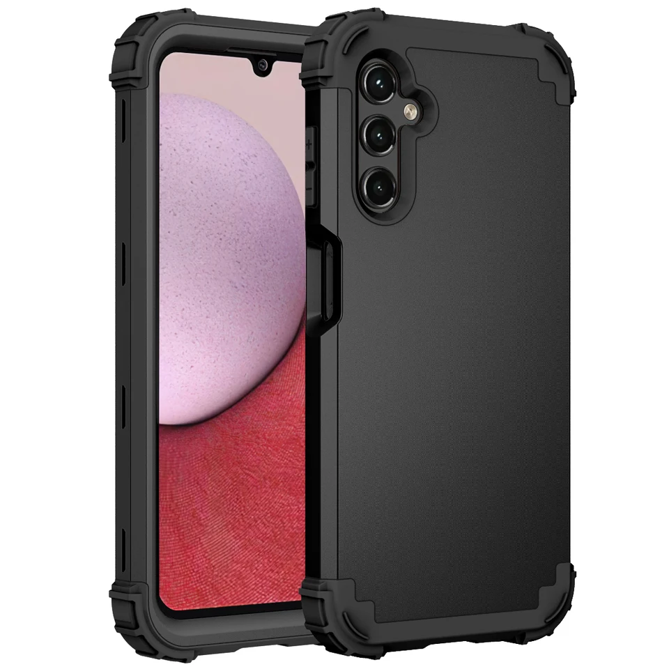 Hybridné hybridné pevné brnenie obrancu brnenia s vysokým nárazom nárazový ochranný puzdro pre kryt Samsung Galaxy A14 5G