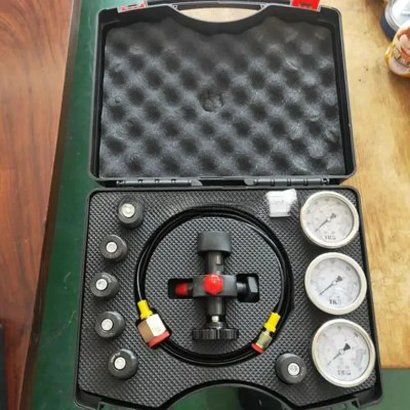 Hydraulický akumulátorový valcový nabíjanie a tlaková súprava 7 v 1