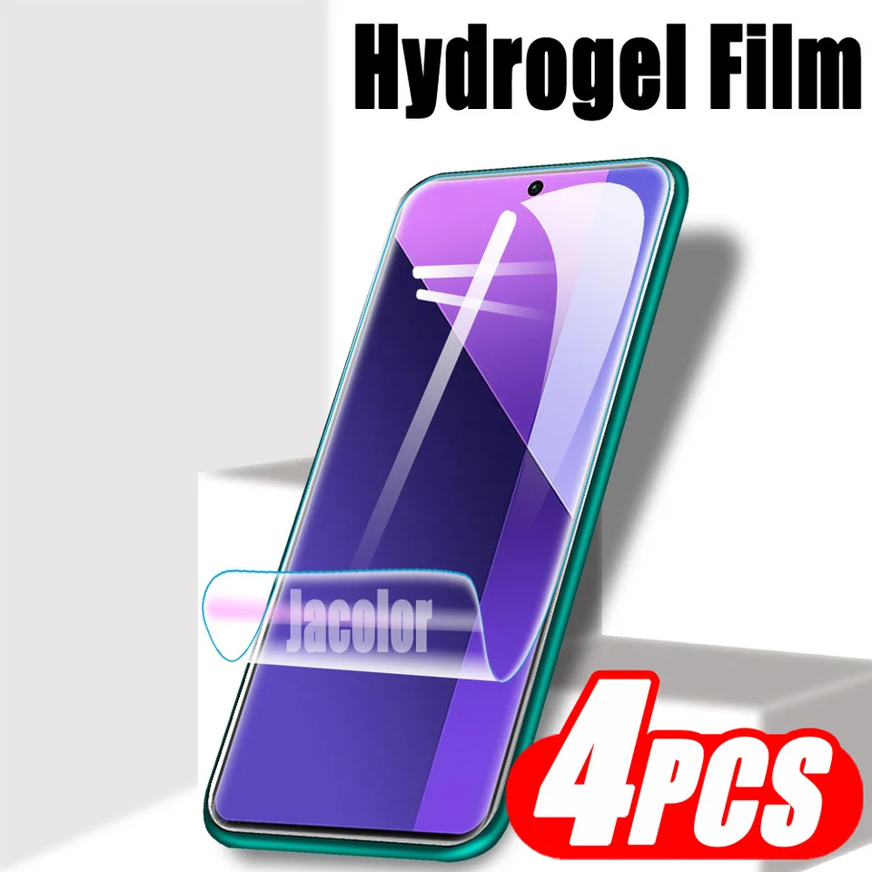 Hydrogelový film 4ks pre Xiaomi Redmi Poznámka 13 Pro 4G Plus 13Pro 4 G Ochrana pre poznámku 13 Pro Plus 4G Water Gel Screent Screent