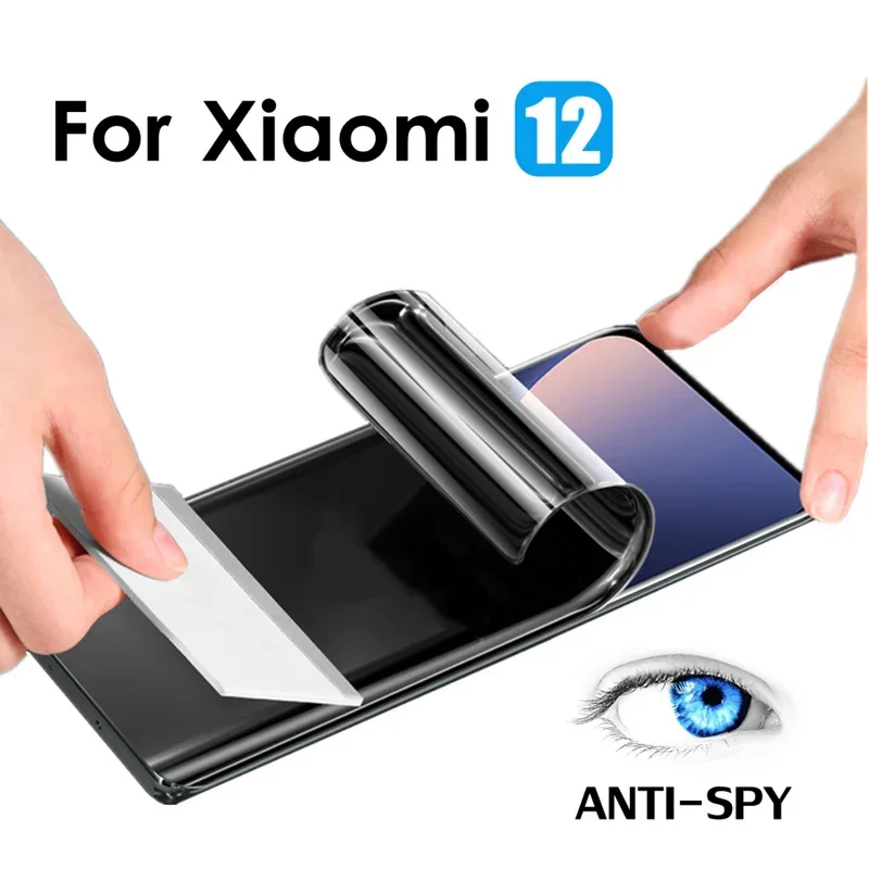 Hydrogélový film pre ochranu súkromia pre Xiaomi Redmi Note 10 11 12 9 8 7 Pro Plus 5G 11S 10S 9S Ochranca obrazovky pre Redmi 10 9 10C 9C 9A