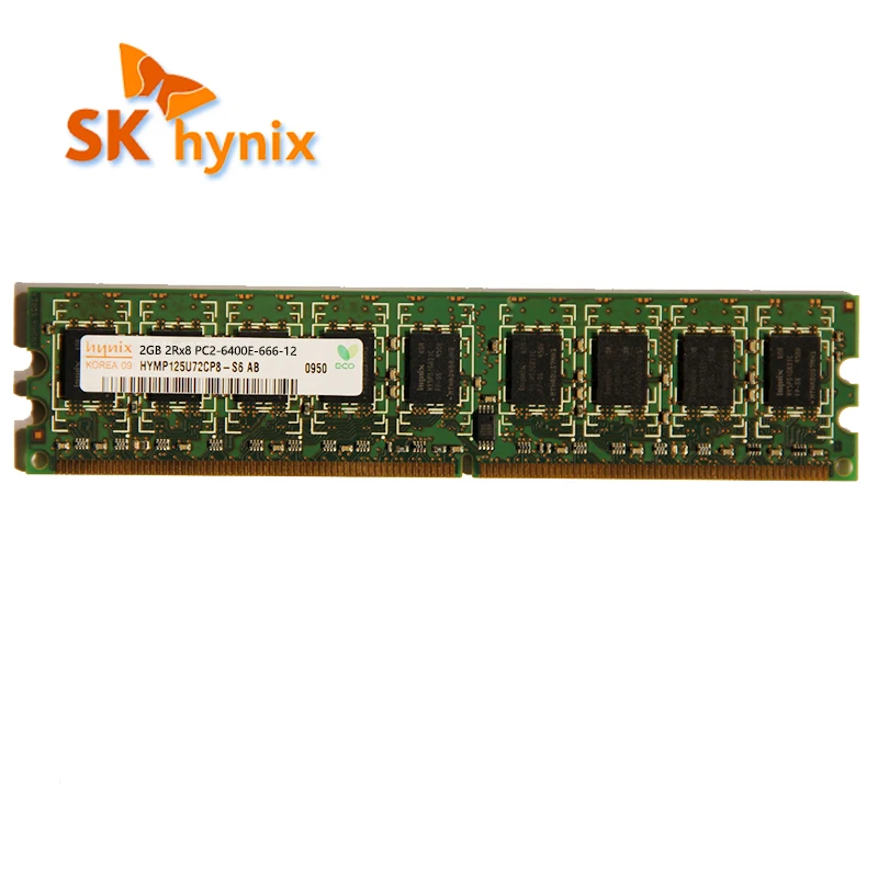 Hynix DDR2 2GB 800MHz RAM 2RX8 PC2 - 6400E Server Memory EDIMM