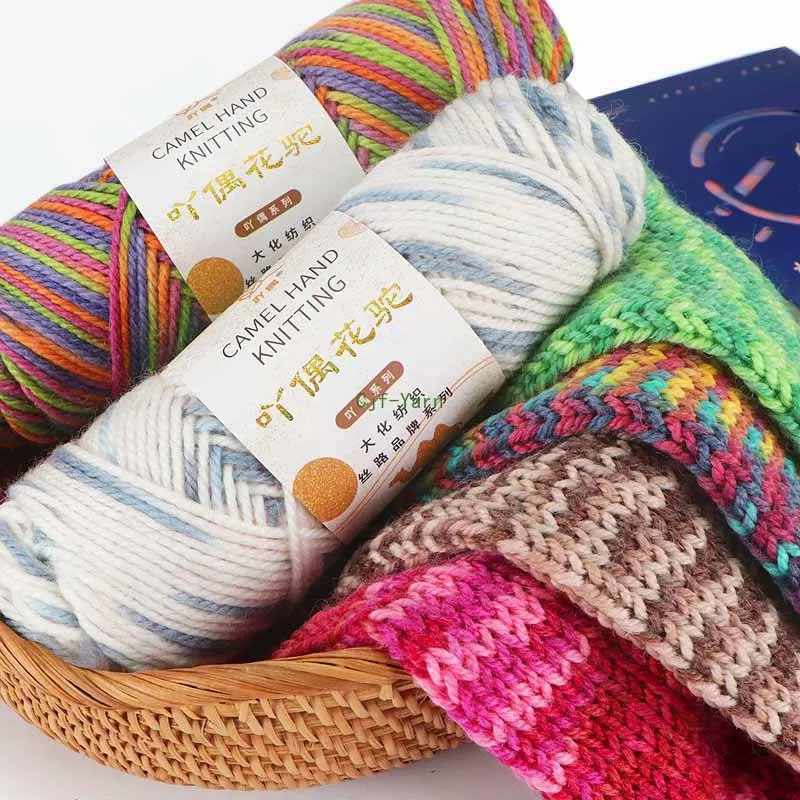 Háčkovanie pletajúca vlnená priadza alpaca 100g/lopta DIY pletené remeslá vkláčanie háčkovania kabelkových doplnkov ponožky MB260