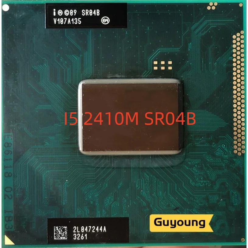 I5-2410M I5 2410M SR04B 2,3 GHz Dual-Core Quad-Thread procesor CPU 3M 35W Socket G2 RPGA988B