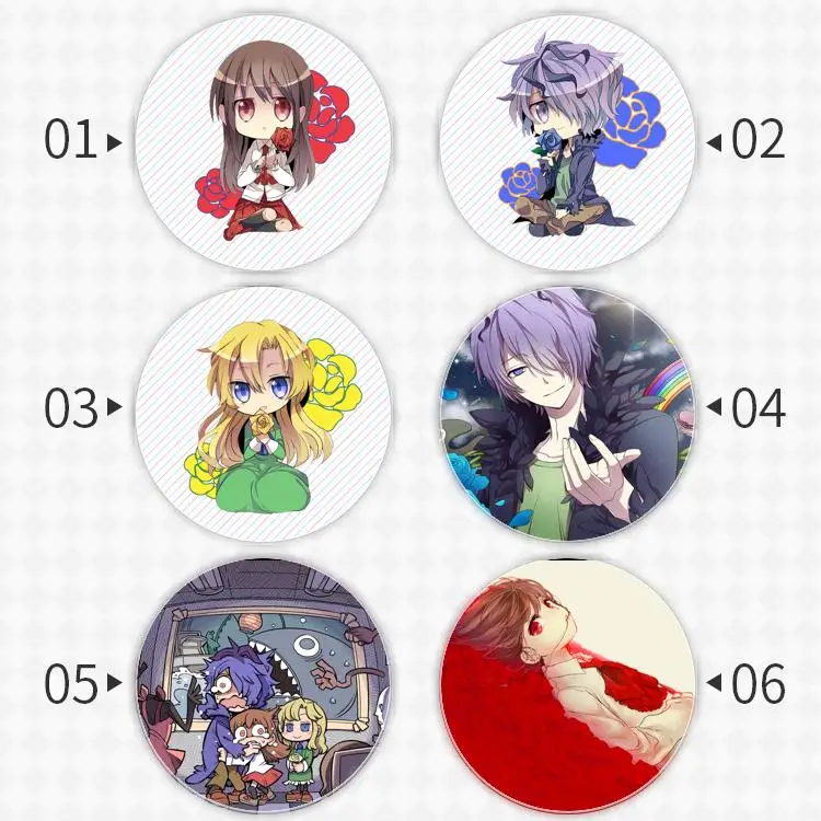 IB Game Garry Mary Badge Brošňa kotva periférne pin Pin Pin anime postava dekorácia karikatúra darček pre priateľa Cosplay 75 mm fandom