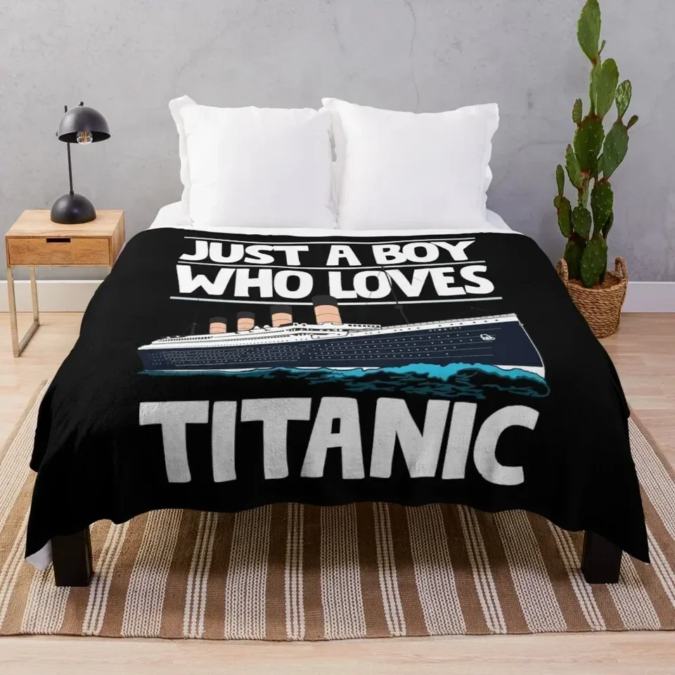 Iba chlapec, ktorý miluje Titanic - Titanic Lover Lover Boys Detský darček hádzanie flanels dekoratívna pohovka pre deti