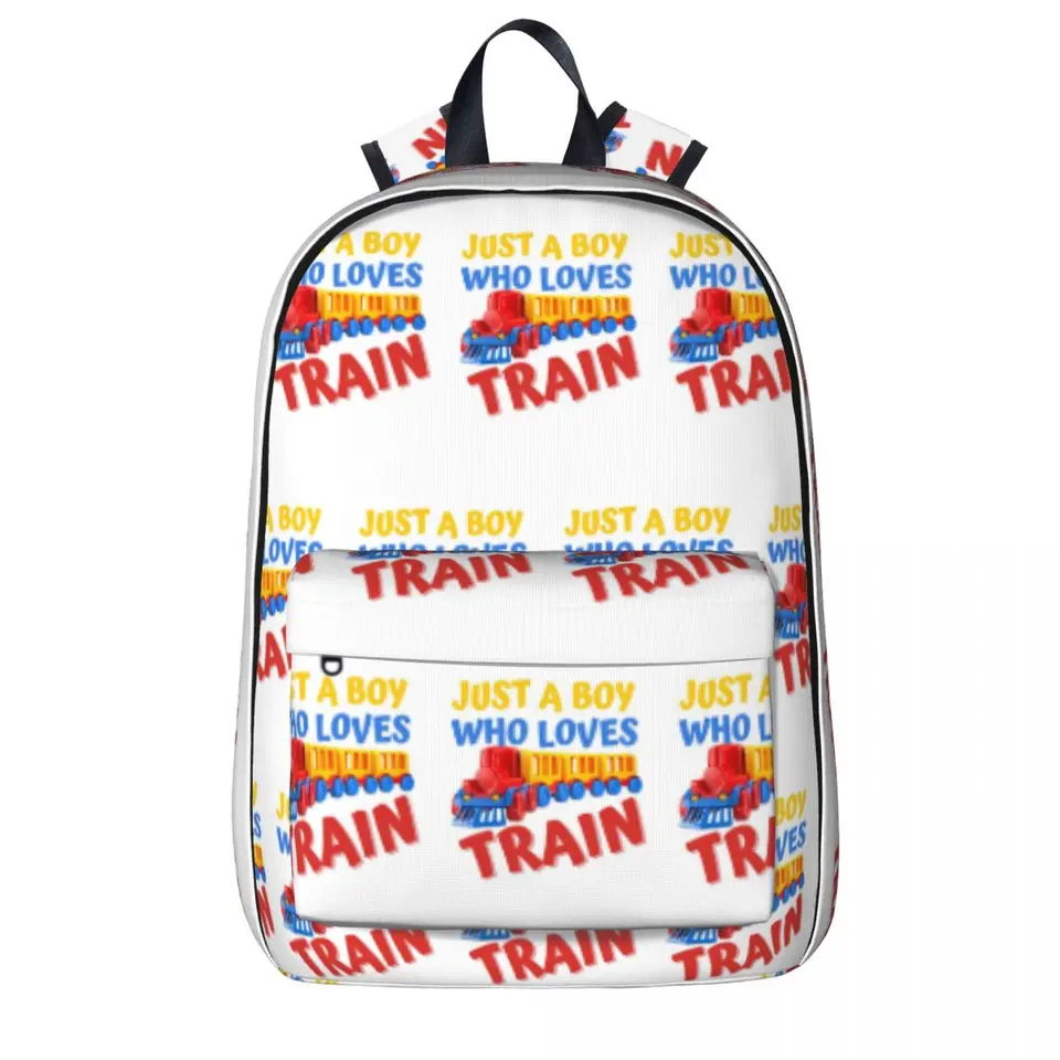Iba chlapec, ktorý miluje vlakové batohy veľkú kapacitu študentskej knihy taška na rameno tašku cestovanie Rucksnack Witerproof School School Bag Bag