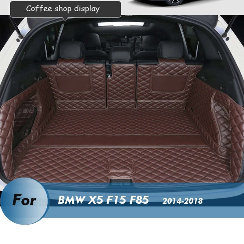 Iba spodná kožená kožená rohož pre kmeň pre kmeň pre BMW X5 F15 F85 2014-2018