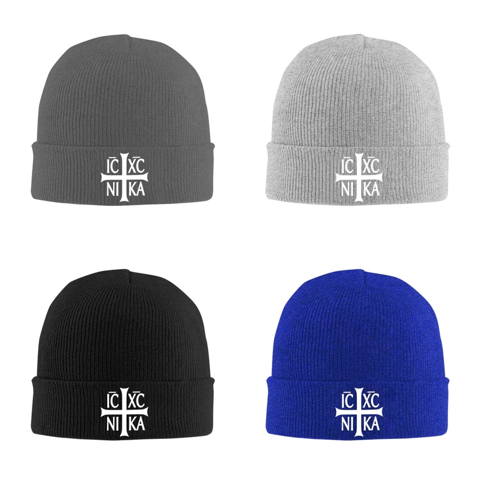 IC XC Nika Cross Unisex pletený klobúk vonkajšie teplé muži pevné farebné kriminálne lebky čiapka čiapka hip hop pre ženy zimné lyžiarske čiapky