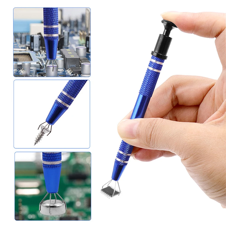 Ic čip extraktor elektronické diely Grabber diely gripper pickup náradie pero elektronické opravné náradie kov kov štyri pazúry
