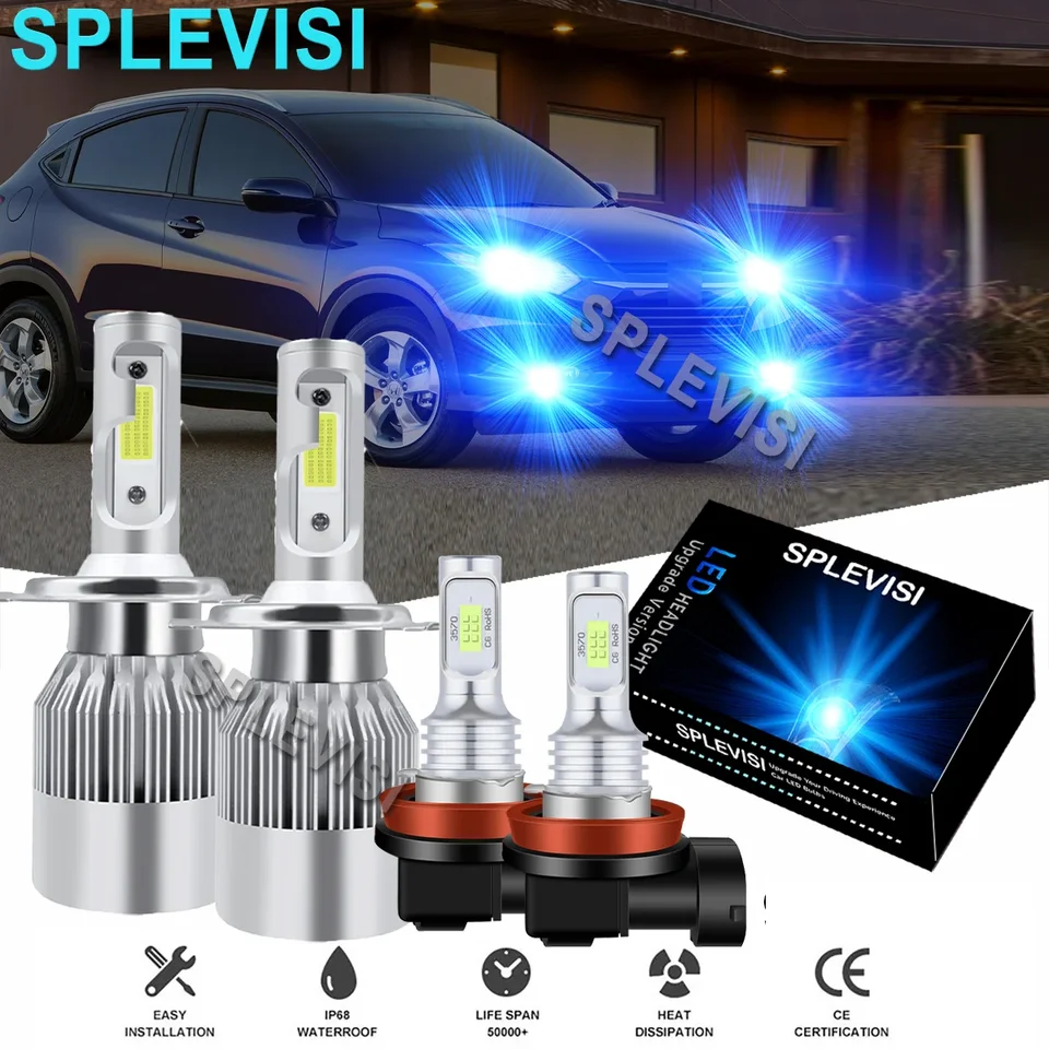 ICE Blue LED auto svetlomet hmly Hmlové žiarovky 8000K Fit for Honda HR-V 2016-2018 Honda Fit 2006-2020 Honda Ridgeline 2006-2014